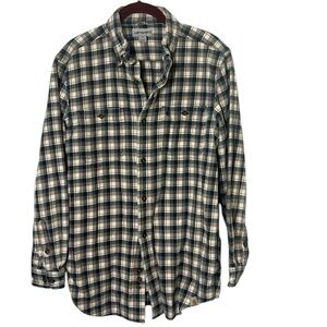 CARHARTT Button down plaid flannel shirt relaxed fit size MEDIUM